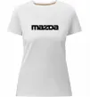 Женская премиум футболка Mazda напис Белый Женская премиум футболка Mazda напис Белый фото