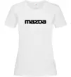 Женская футболка Mazda напис Белый фото