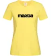 Женская футболка Mazda напис Лимонный фото