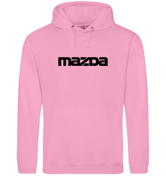 Чоловіча толстовка (худі) Mazda напис Рожевий фото