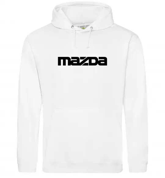 Жіноча толстовка (худі) Mazda напис Білий фото
