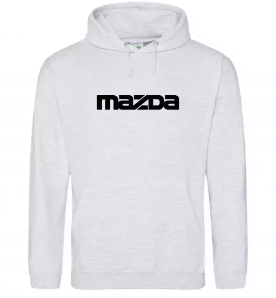 Жіноча толстовка (худі) Mazda напис Сірий меланж фото