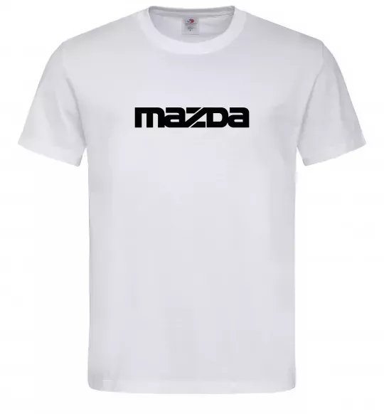 Мужская футболка Mazda напис Белый фото