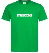 Мужская футболка Mazda напис Зеленый фото