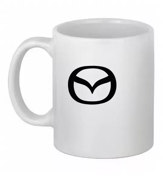 Чашка керамічна Mazda logo Білий фото