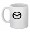 Чашка керамічна Mazda logo Білий фото