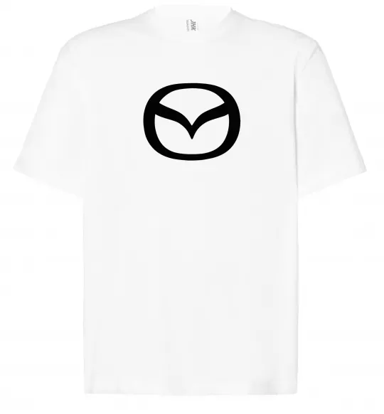 Футболка Оверсайз Mazda logo Белый фото