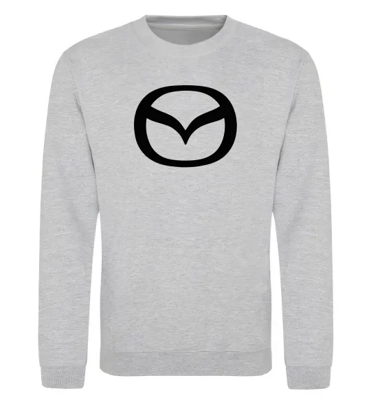 Свитшот Mazda logo Серый меланж фото