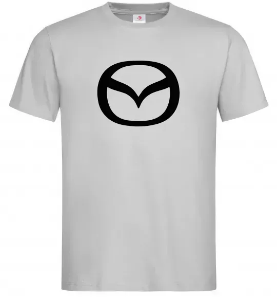 Чоловіча футболка Mazda logo Сірий фото