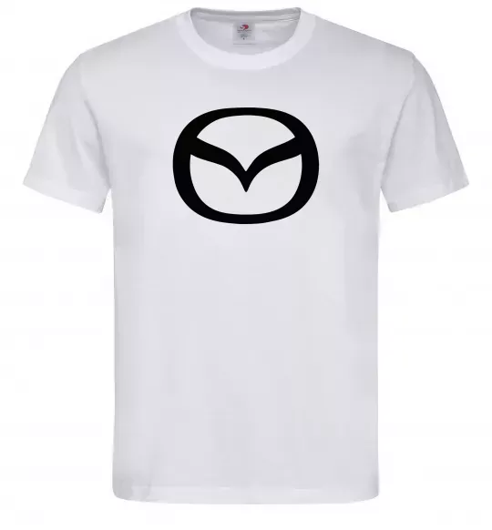 Чоловіча футболка Mazda logo Білий фото