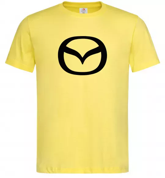 Чоловіча футболка Mazda logo Лимонний фото