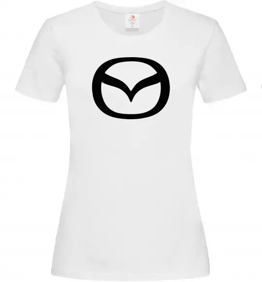 Женская футболка Mazda logo Белый фото