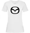 Женская футболка Mazda logo Белый фото