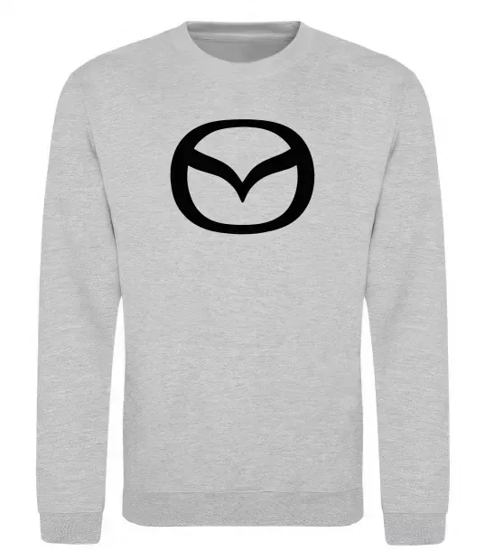 Свитшот Mazda logo Серый меланж фото