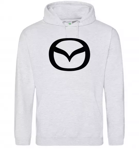 Чоловіча толстовка (худі) Mazda logo Сірий меланж фото