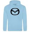Чоловіча толстовка (худі) Mazda logo Блакитний фото