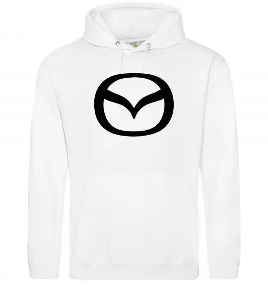 Женская толстовка (худи) Mazda logo Белый фото