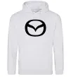 Женская толстовка (худи) Mazda logo Серый меланж фото