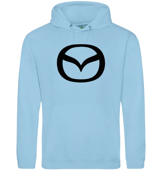 Жіноча толстовка (худі) Mazda logo Блакитний фото