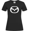 Женская футболка Mazda logo Черный фото