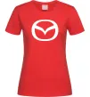 Женская футболка Mazda logo Красный фото