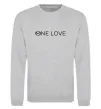 Свитшот Mazda one love Серый меланж фото
