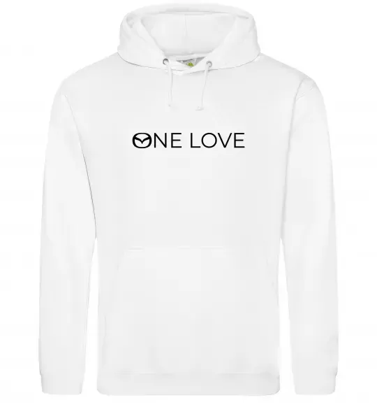 Жіноча толстовка (худі) Mazda one love Білий фото