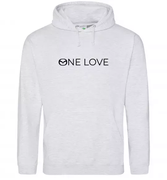 Жіноча толстовка (худі) Mazda one love Сірий меланж фото