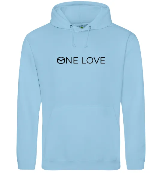 Жіноча толстовка (худі) Mazda one love Блакитний фото