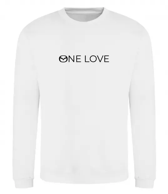Світшот Mazda one love Білий фото
