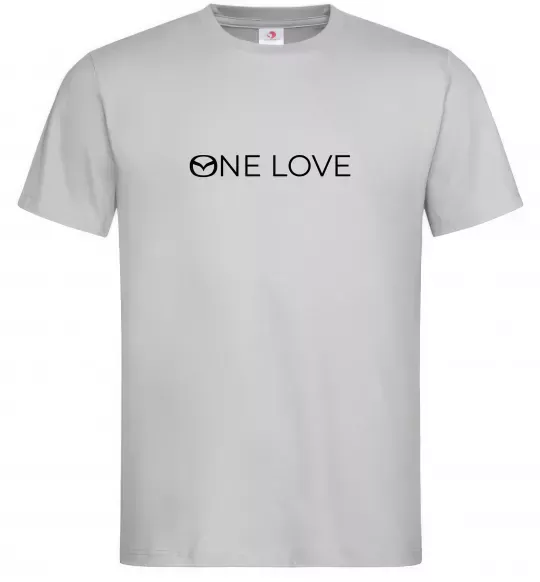 Мужская футболка Mazda one love Серый фото