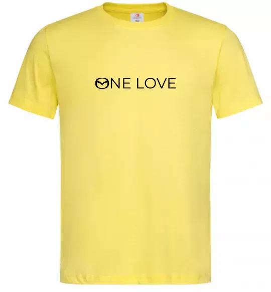 Мужская футболка Mazda one love Лимонный фото