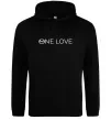 Мужская толстовка (худи) Mazda one love Черный фото