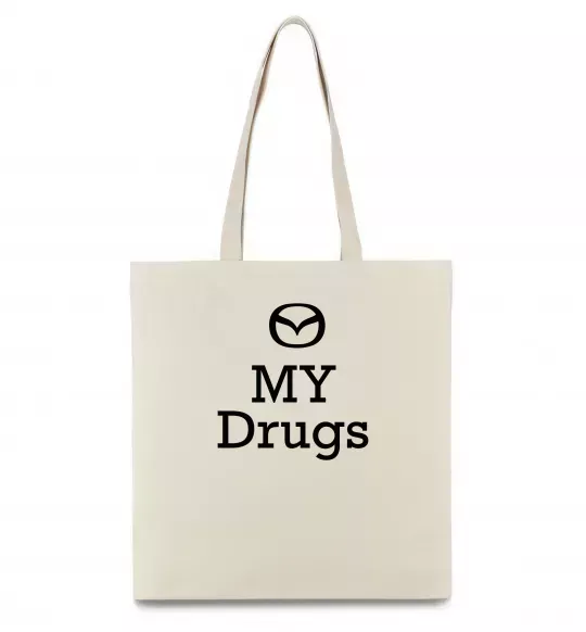 Еко-сумка Mazda my drugs Бежевий фото