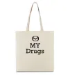 Еко-сумка Mazda my drugs Бежевий фото