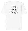 Футболка Оверсайз Mazda my drugs Білий фото