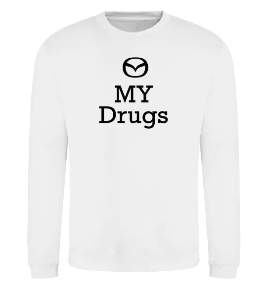 Свитшот Mazda my drugs Белый фото