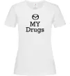 Женская футболка Mazda my drugs Белый фото