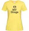 Женская футболка Mazda my drugs Лимонный фото