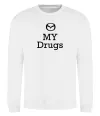 Світшот Mazda my drugs Білий фото