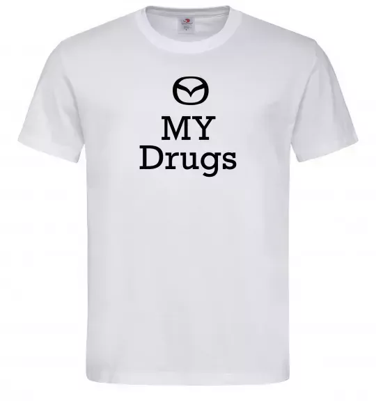 Чоловіча футболка Mazda my drugs Білий фото