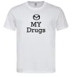 Чоловіча футболка Mazda my drugs Білий Чоловіча футболка Mazda my drugs Білий фото