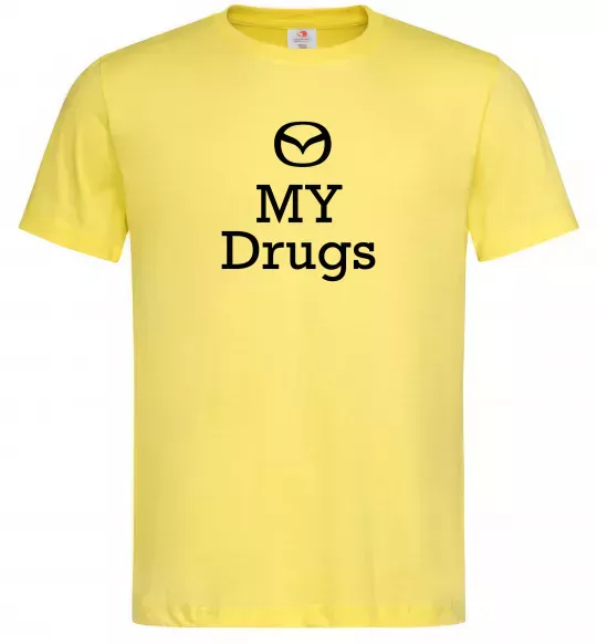 Чоловіча футболка Mazda my drugs Лимонний фото
