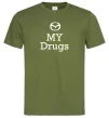 Чоловіча футболка Mazda my drugs Оливковий Чоловіча футболка Mazda my drugs Оливковий фото