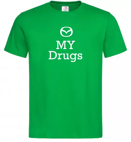 Чоловіча футболка Mazda my drugs Зелений фото