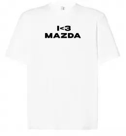 Футболка Оверсайз Mazda Boss Белый фото