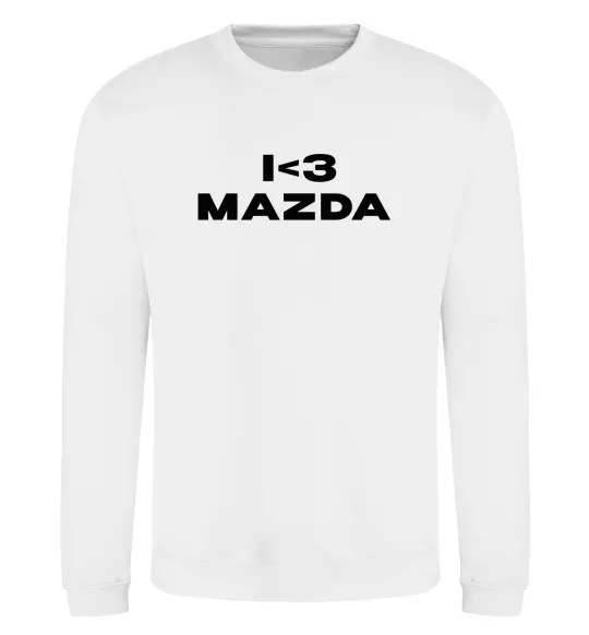 Свитшот I <3 Mazda Белый фото