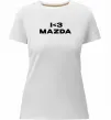 Жіноча преміум футболка I <3 Mazda Білий фото