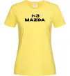 Жіноча футболка I <3 Mazda Лимонний фото