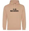Мужская толстовка (худи) I <3 Mazda Песочный Мужская толстовка (худи) I <3 Mazda Песочный фото